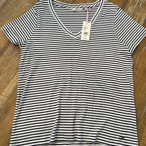 Vineyard Vines Blue and White Fitted Short Sleeve T-Shirt